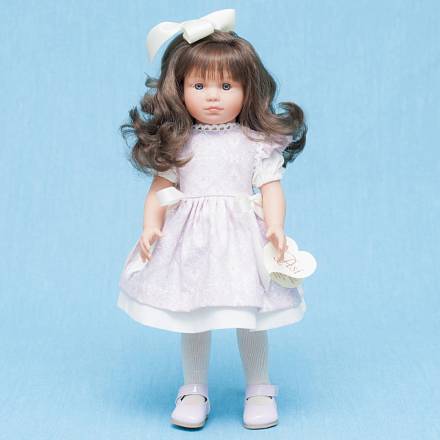 Кукла Нелли в бело-розовом платье, 43 см. 